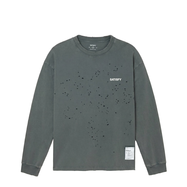 Satisfy MothTech Long Tee - L / Faded Black
