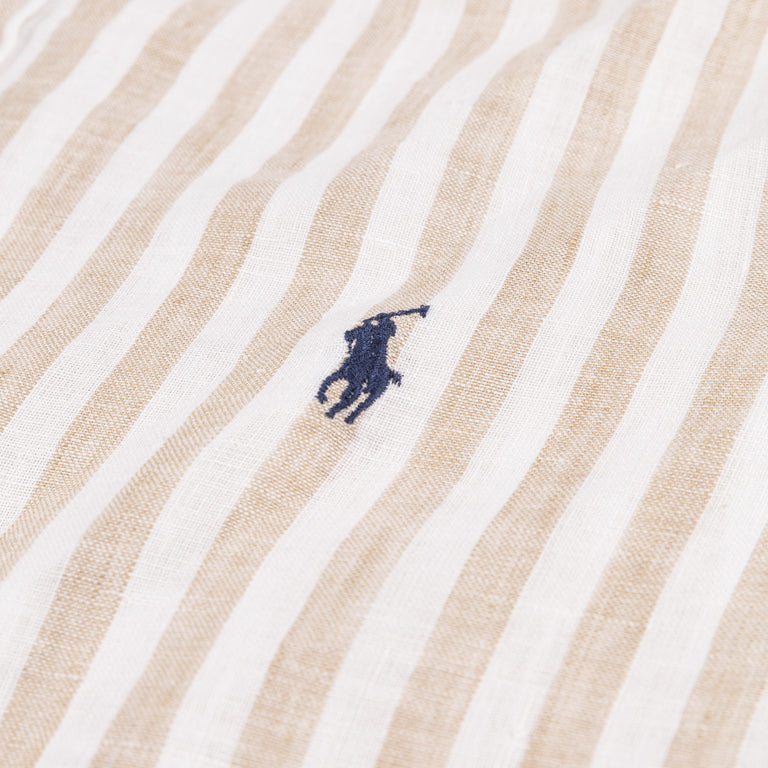 Polo Ralph Lauren Custom Fit Striped Linen Shirt