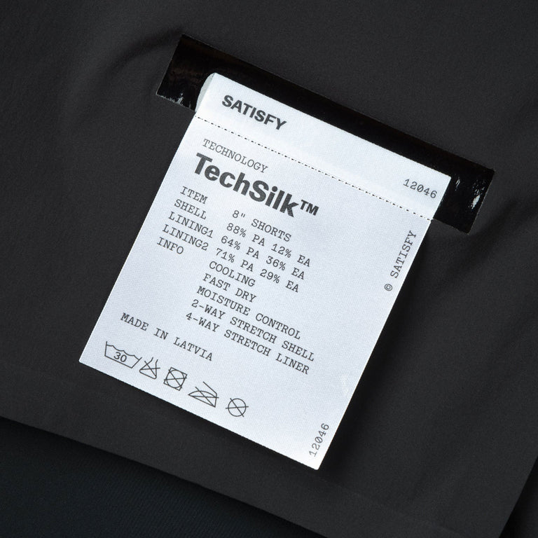 Satisfy TechSilk 8" Shorts - M / Black - 6

