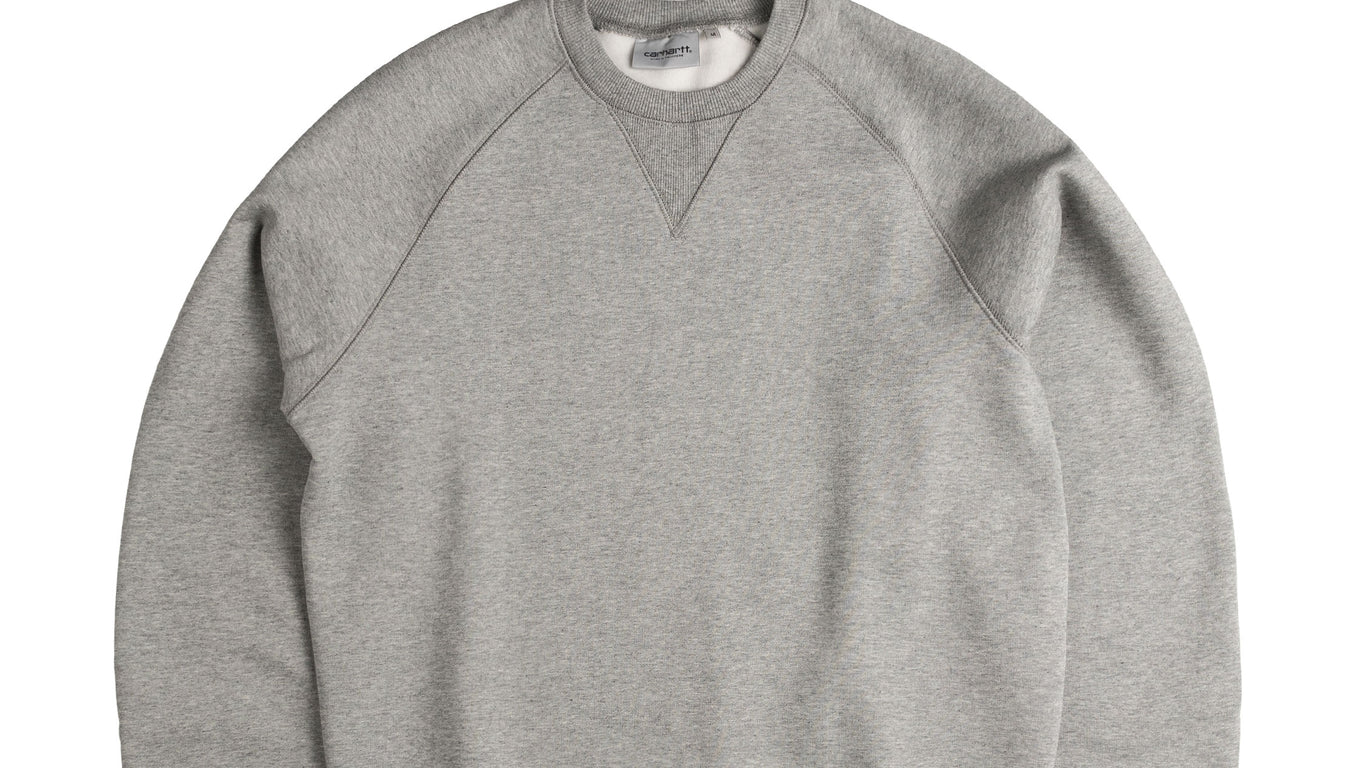 スウェット・トレーナー Carhartt Chase Sweat (50188) Carhartt WIP Chase Sweatshirt | Grey Heather – Page Chase