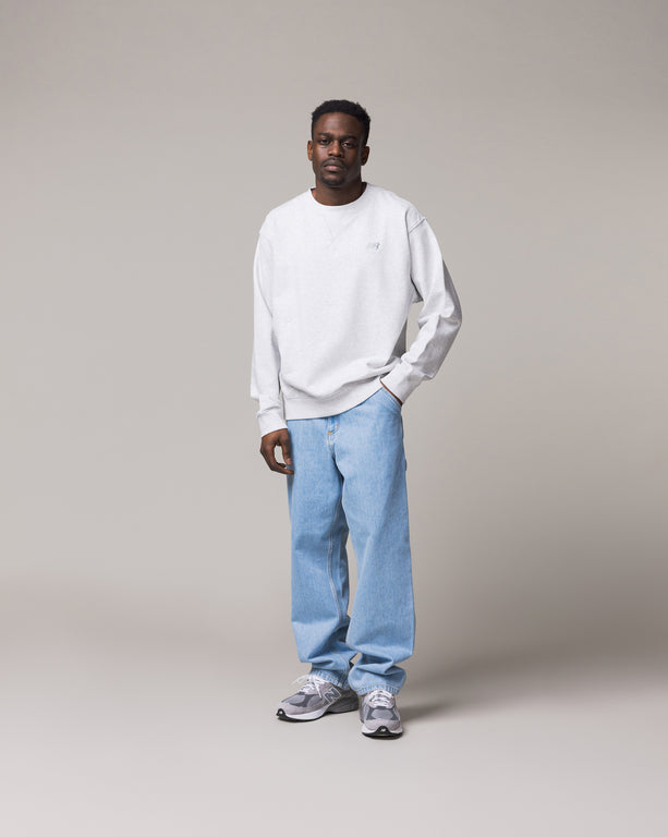 Terry crew neck top