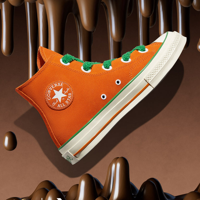 Converse green and orange sales