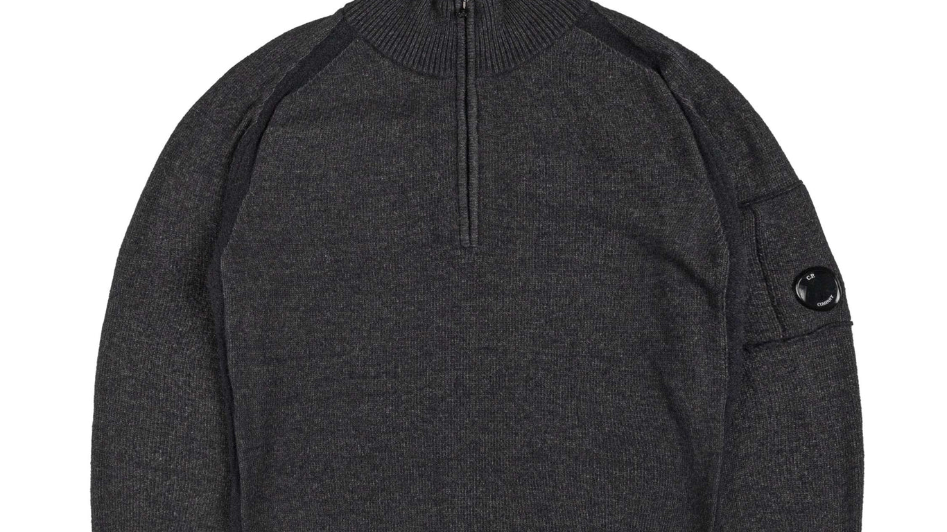 C.P. Company ブラック ニット C.P.COMPANY(シーピーカンパニー) goggle knit jacket ゴーグル