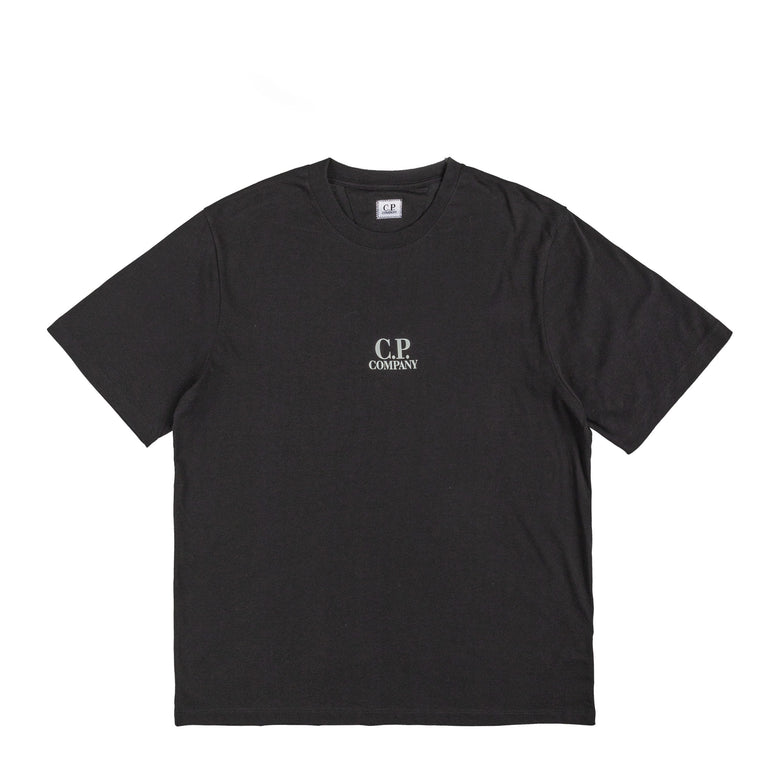 C.P. Company	Jersey British Sailor Logo T-Shirt (Black)
