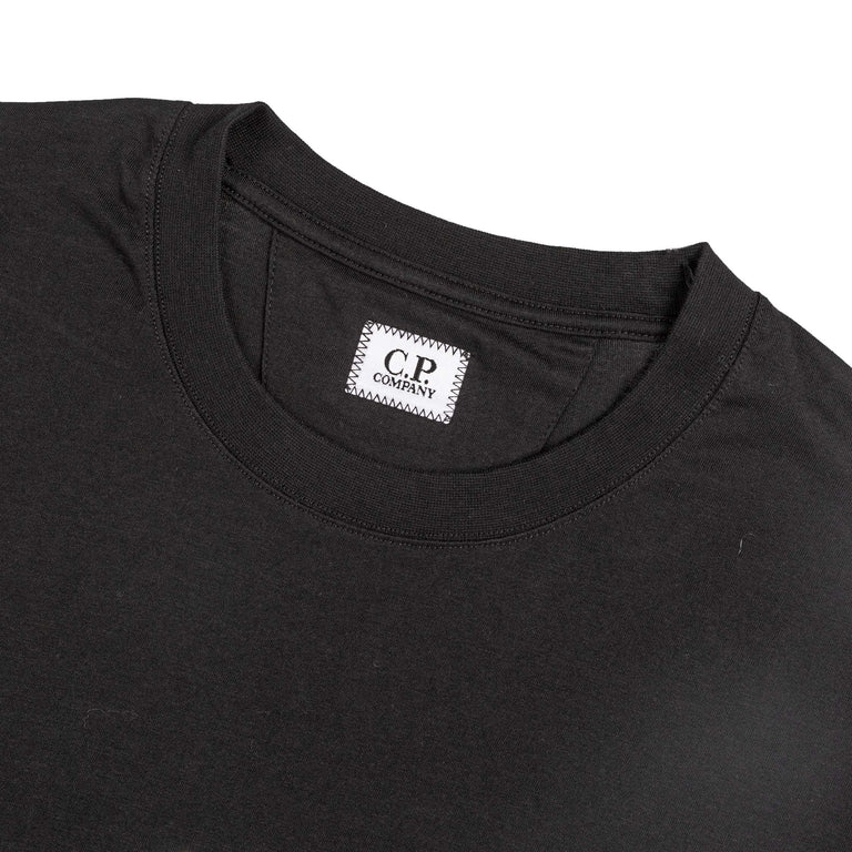 C.P. Company	Jersey British Sailor Logo T-Shirt (Black)