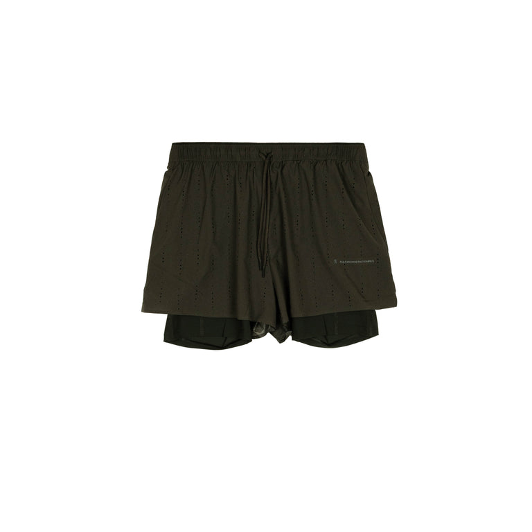 On x PAF Zero 2-in-1 Shorts - S / Molasses / Black - 2
