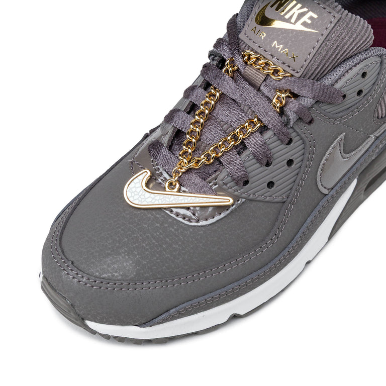 Nike	Wmns Air Max 90 - 36.5 / Cave Stone / Cave Stone / Dark Beetroot - 4