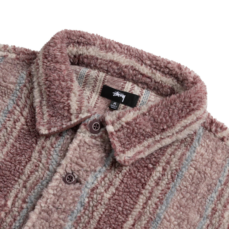 Stussy Stripe Sherpa Shirt