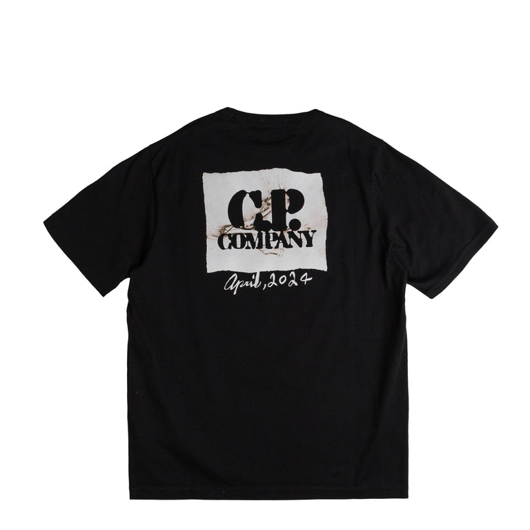 C.P. Company 30/2 Mercerized Jersey Twisted Graphic T-shirt