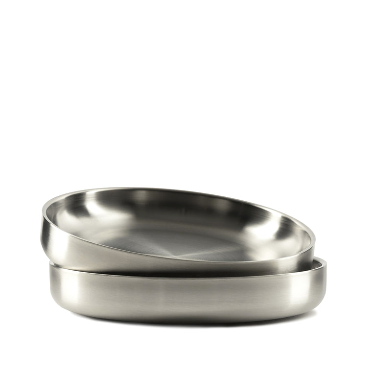 Service Projects Stainless Steel Pasta Plate Set