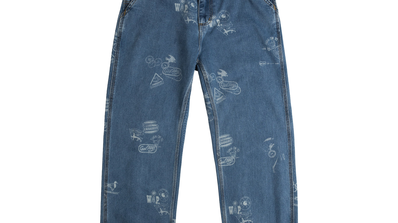 【関税込み】Carhartt Work In Progress ブルー Stamp ジーンズ Carhartt WIP Men's' Stamp Jeans in Blue | LN-CC®