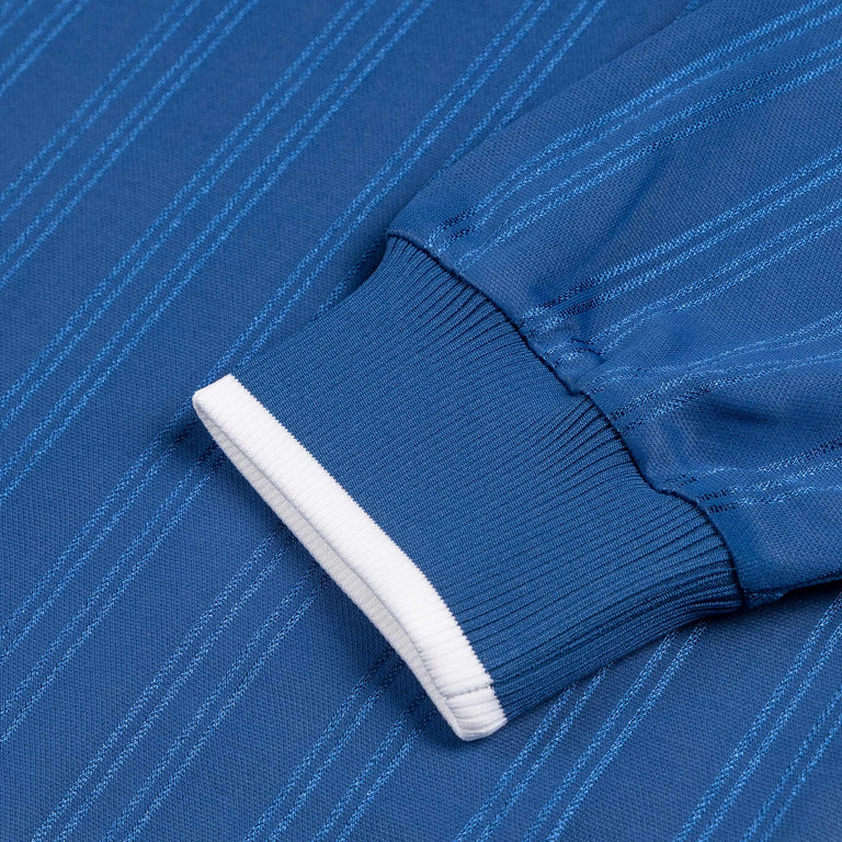 Patta Jacquard Striped Long Sleeve Jersey - XXL / Monaco Blue - 3
