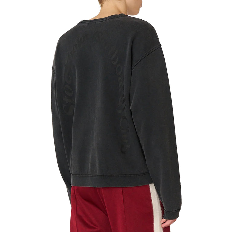 Stockholm Surfboard Club Benny Back Logo Sweatshirt - XL / Faded Black - 4