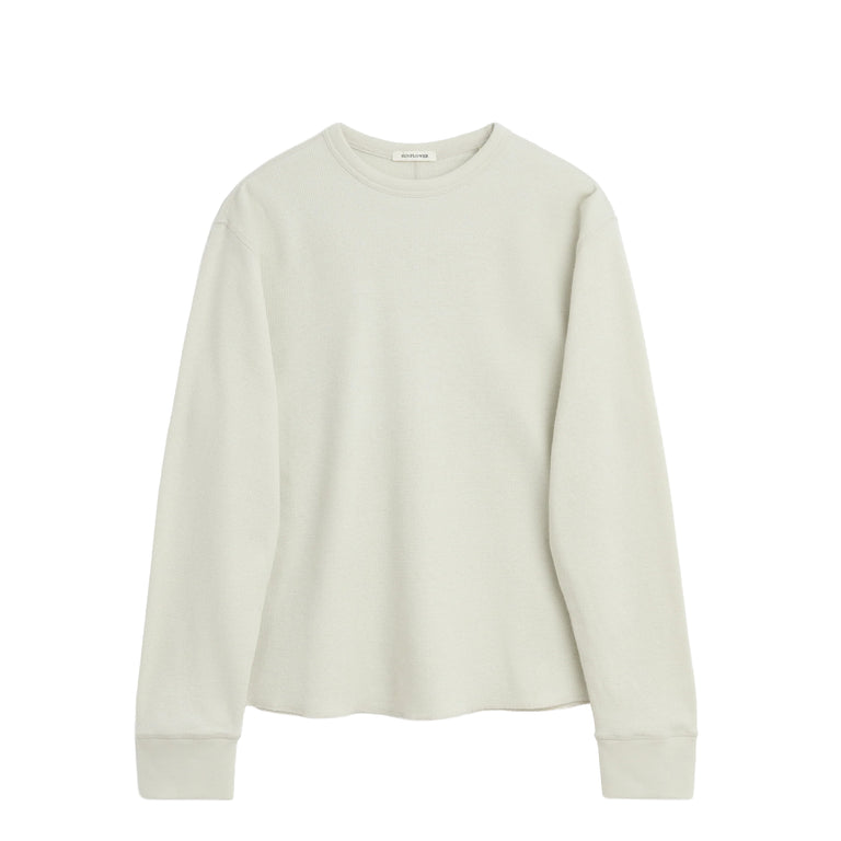 Sunflower Wool Waffle Longsleeve Tee - S / Kit White

