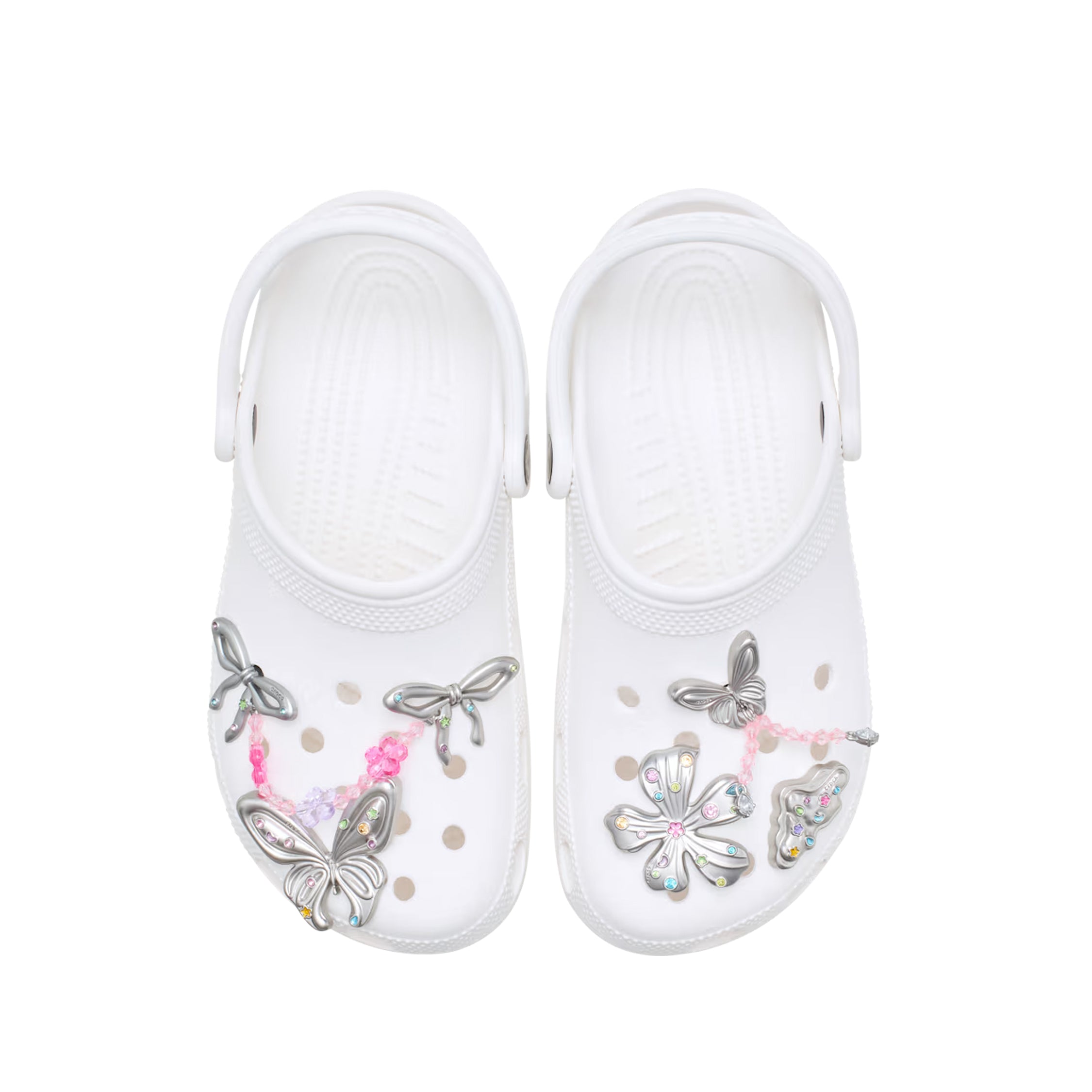 Crocs Silver Meta Gem Fantasy Jibbitz 5-Pack | Accessoires » Buy