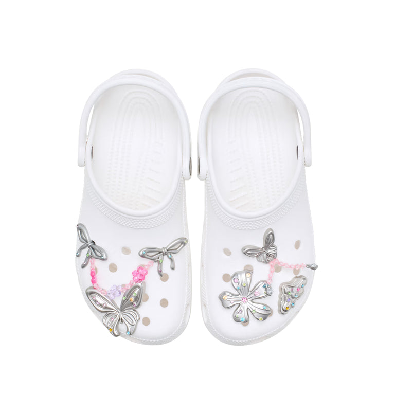 Crocs Silver Meta Gem Fantasy Jibbitz 5-Pack - 3