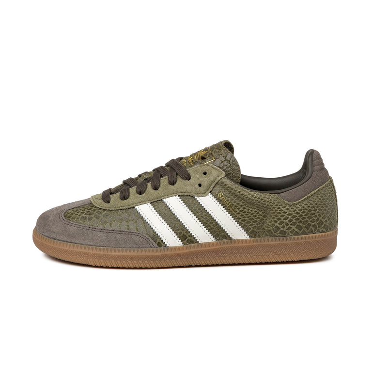Adidas Samba OG *Snake* - 46 2/3 / Focus Olive / Off White / Gum 4
