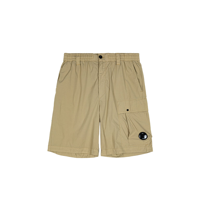 C.P. Company 50 Fili Stretch Cargo Shorts - 46 / Moss Gray
