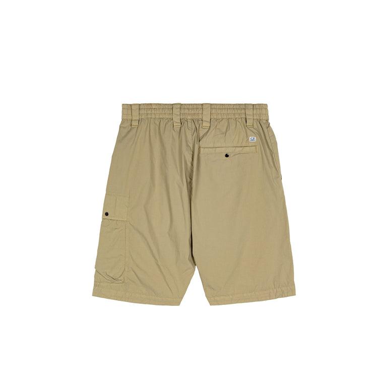 C.P. Company 50 Fili Stretch Cargo Shorts - 46 / Moss Gray - 2