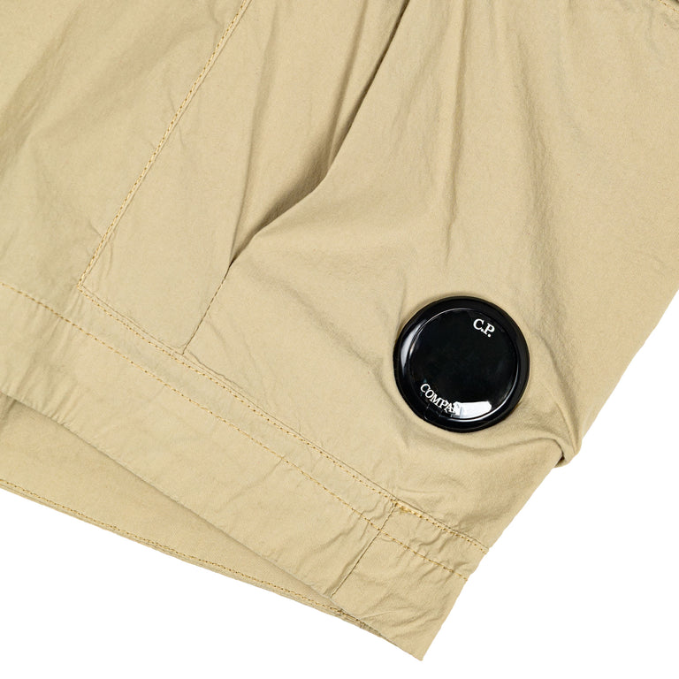 C.P. Company 50 Fili Stretch Cargo Shorts - 46 / Moss Gray - 4