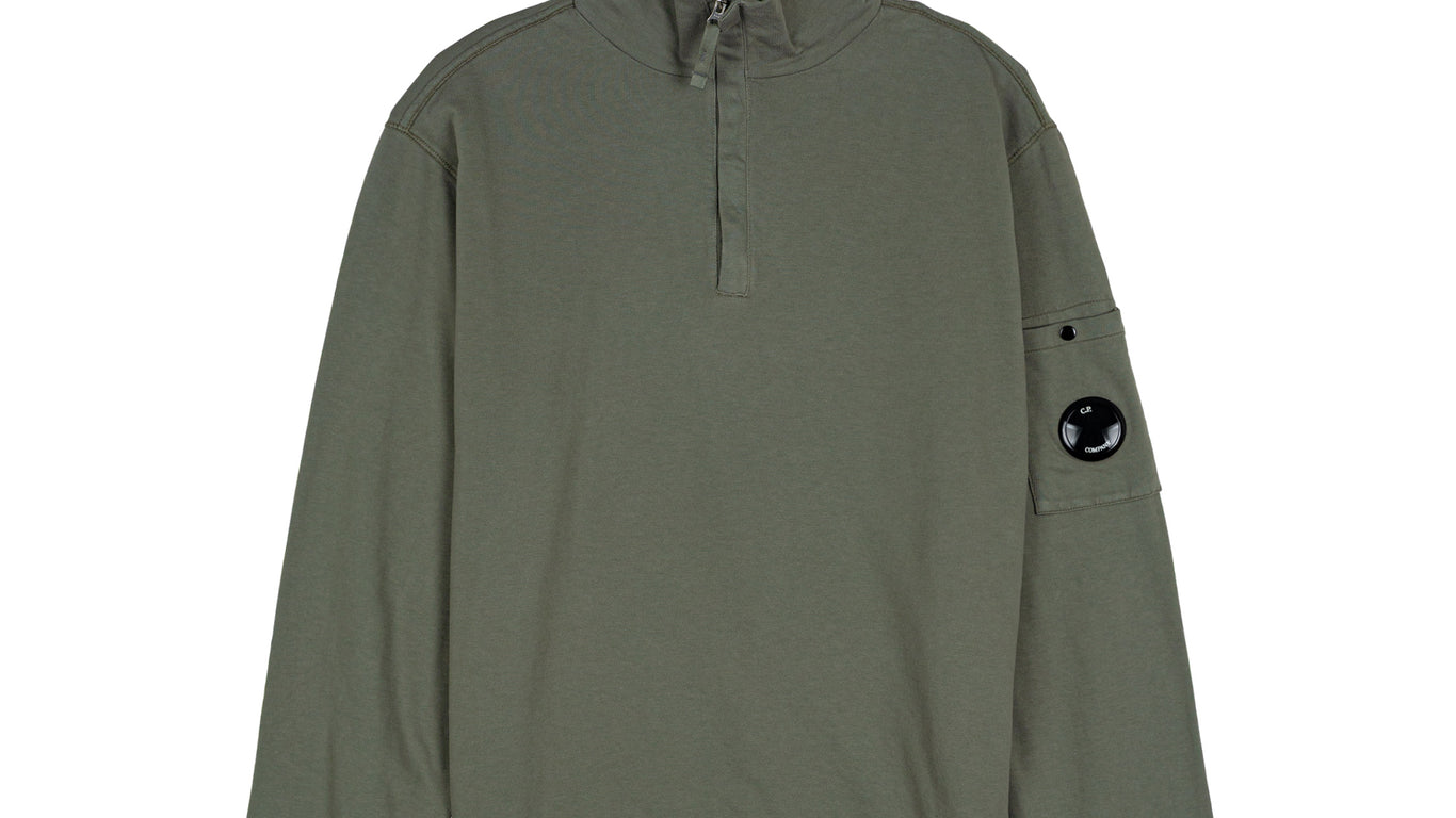 新品未使用C.P. COMPANY LIGHT FLEECE CREWNECK C.P. Company Light Fleece Half Zip Lens Sweatshirt | Apparel » Buy