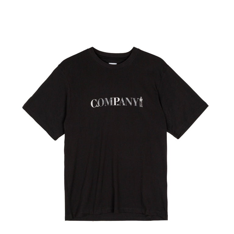 C.P. Company	30/1 Jersey Short Sleeve Chest Logo T-Shirt - L / Black
