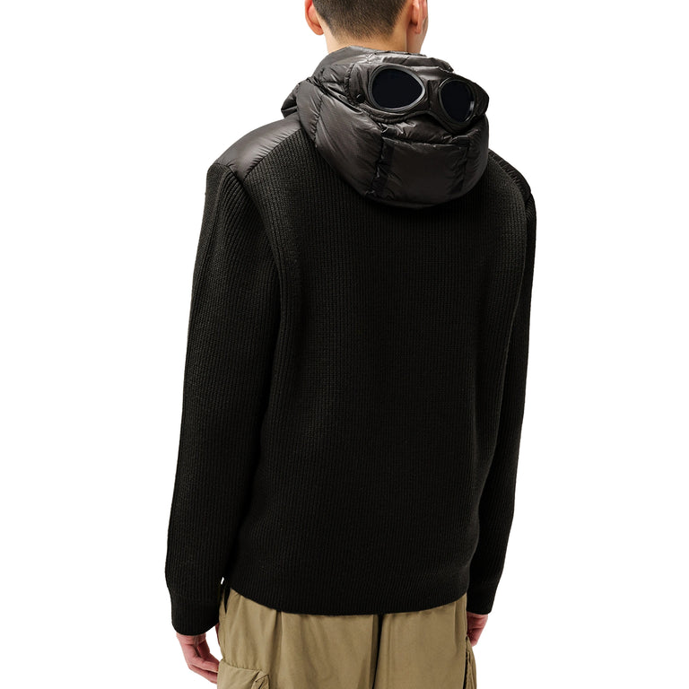 C.P. Company Extrafine Merino Wool Mixed Google Sweater - S / Black - 3
