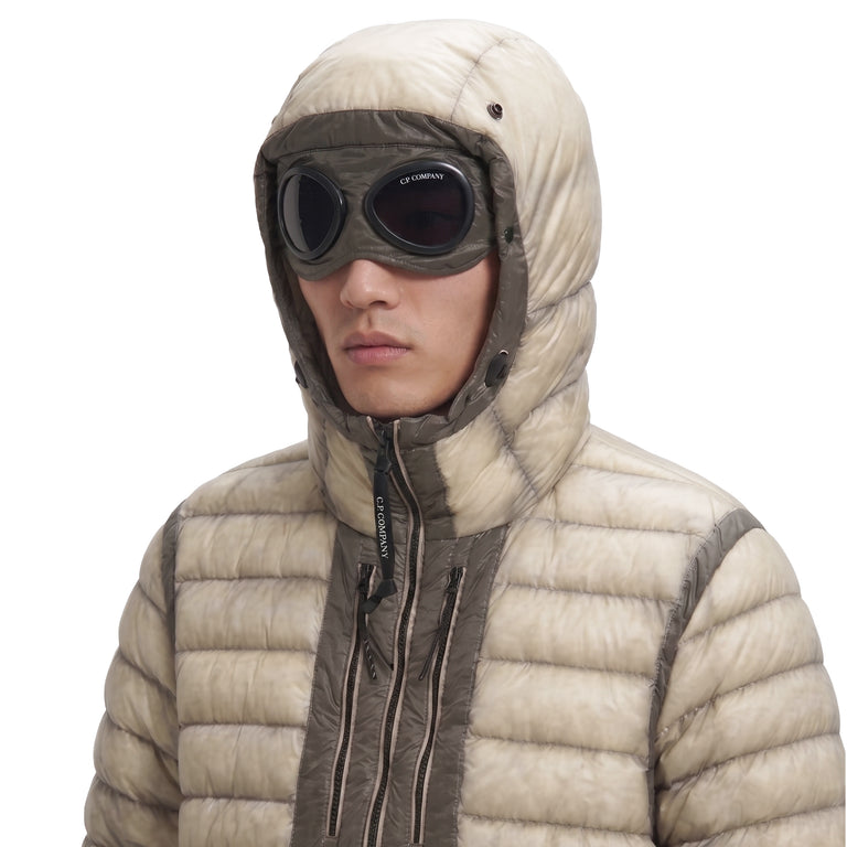 C.P. Company D.D. Shell Goggle Chest Pocket Jacket - XXL / Silver Birch - 3
