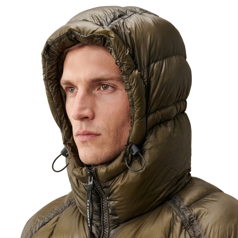 C.P. Company D.D. Shell Hooded Down Jacket - M / Ivy Green - 5
