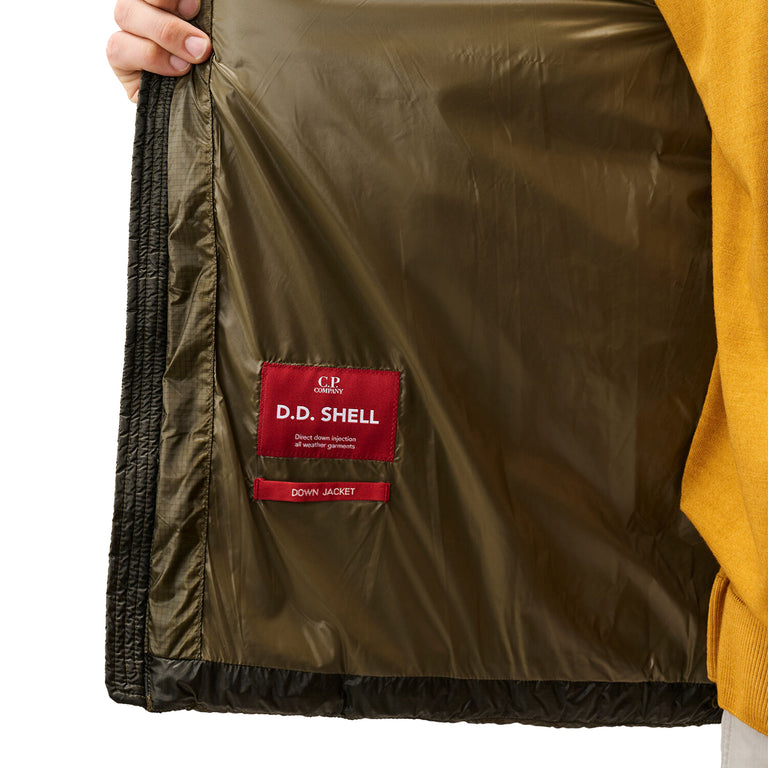 C.P. Company D.D. Shell Hooded Down Jacket - M / Ivy Green - 6
