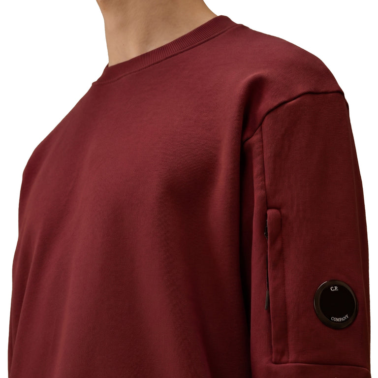 C.P. Company Diagonal Raised Fleece Crew Neck Lens Sweatshirt - L / Andorra - 4