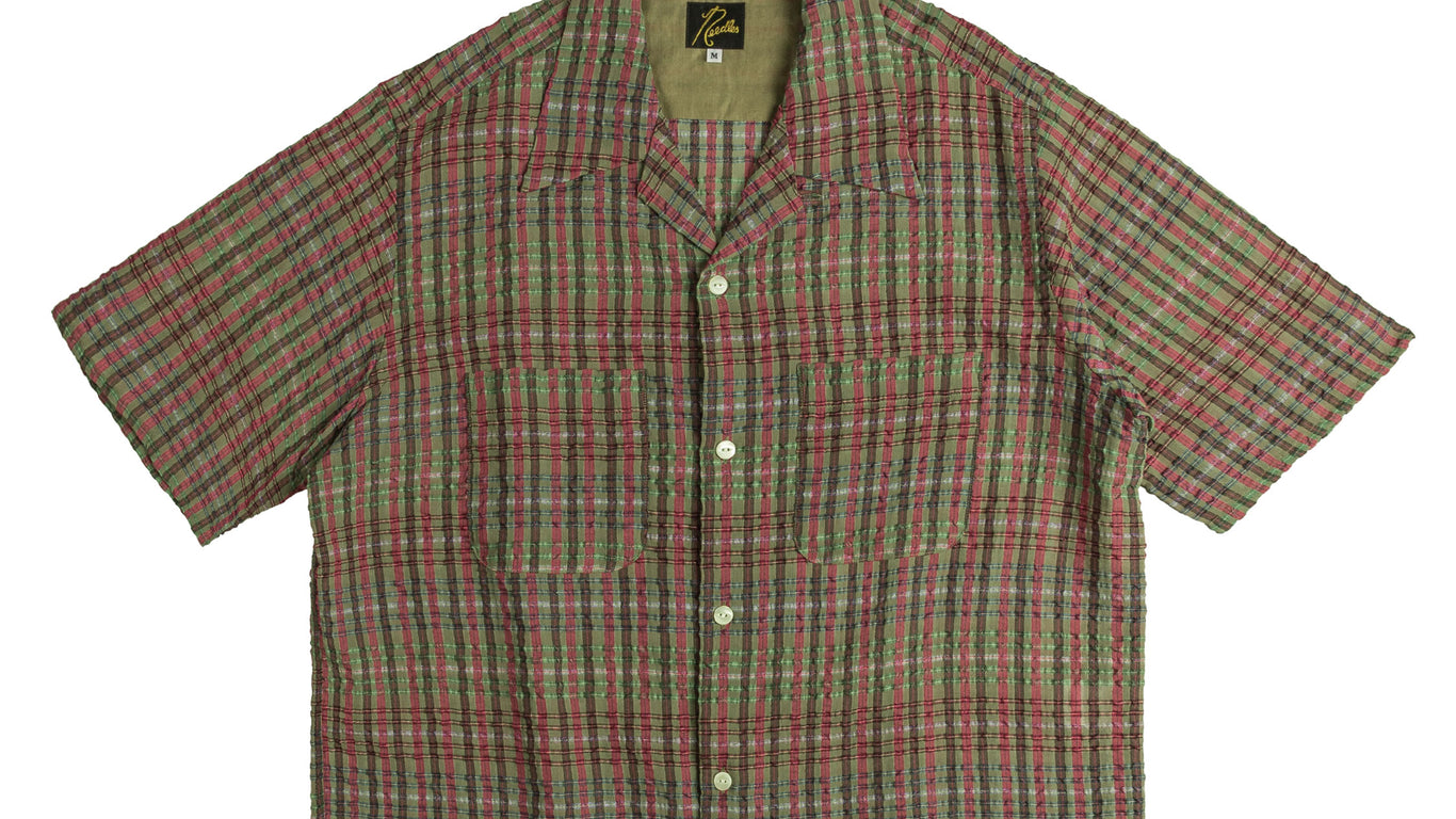 Needles S/S Cowboy One-Up Shirt Papillon Plaid Pink – Neighbour