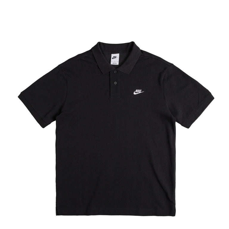 Black and white nike polo discount