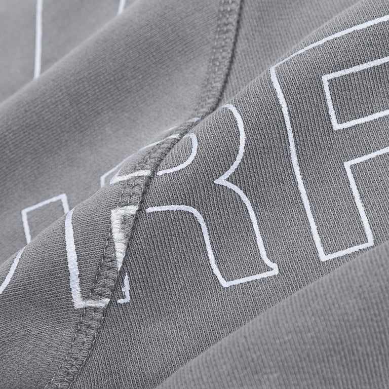 New Amsterdam Surf Association Logo Line Hoodie - XL / Snow Grey / White - 3
