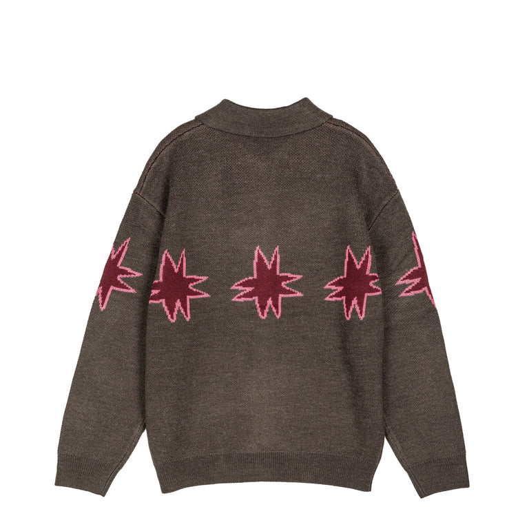 Metalwood Kiki Zip Knit Longsleeve Polo - L / Graphite - 2
