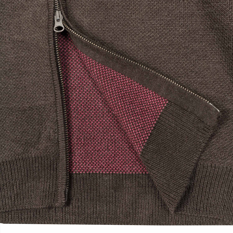 Metalwood Kiki Zip Knit Longsleeve Polo - L / Graphite - 4
