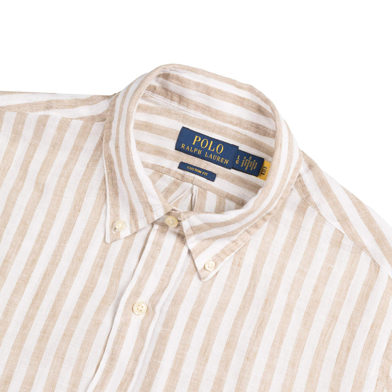 Polo Ralph Lauren Custom Fit Striped Linen Shirt