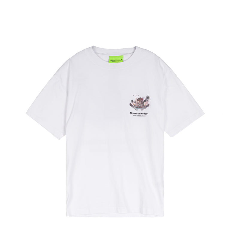 New Amsterdam Surf Association Tropical Tee - L / White - 2