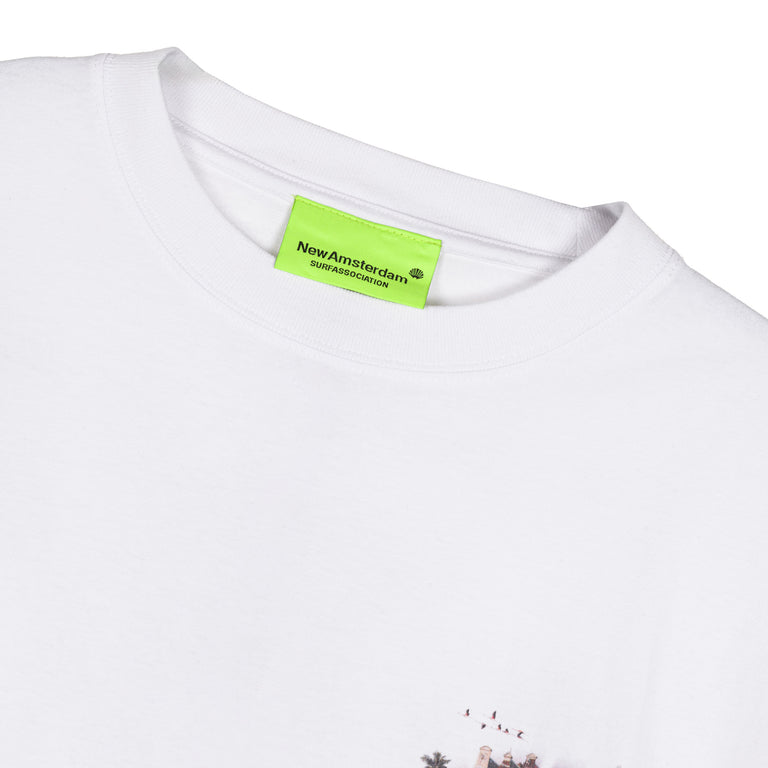 New Amsterdam Surf Association Tropical Tee - L / White - 3
