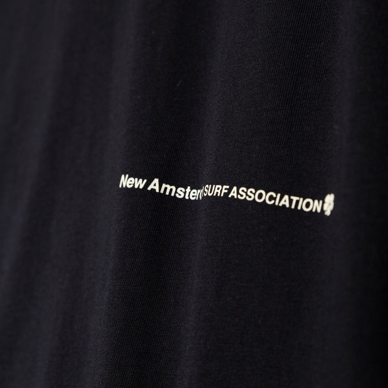 New Amsterdam Surf Association Hibiscus Tee - S / Black - 4