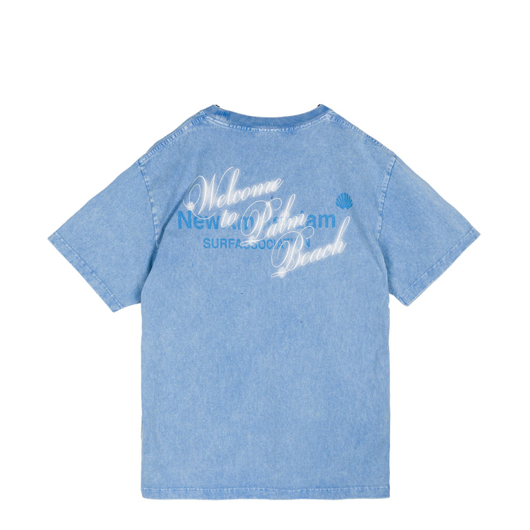 New Amsterdam Surf Association Welcome To Palmbeach Tee - L / Blue
