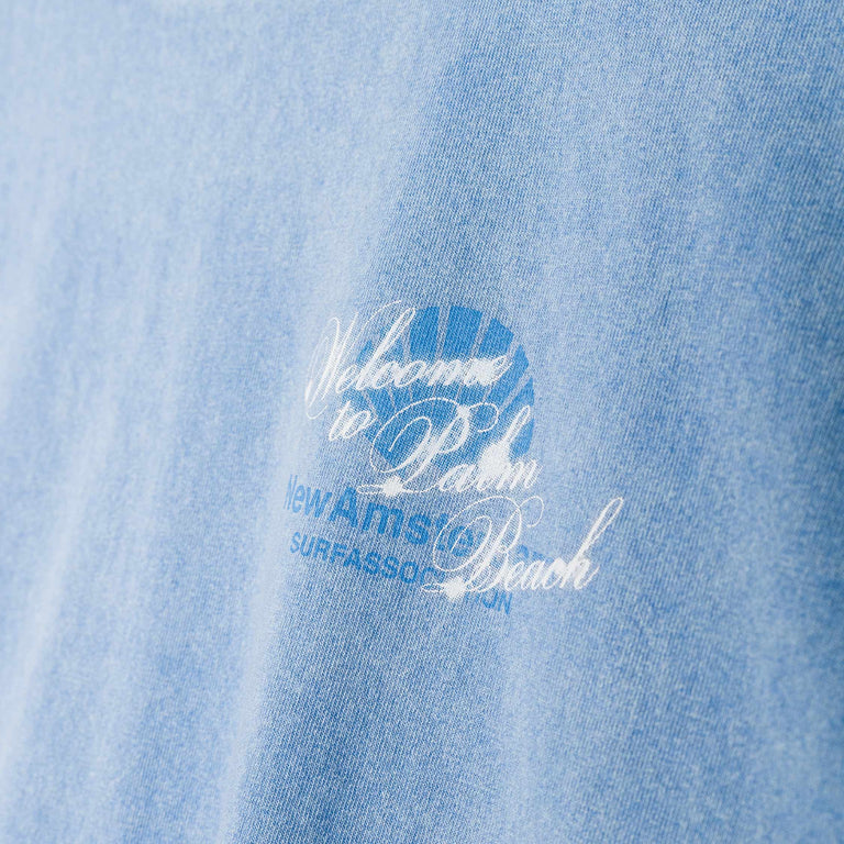 New Amsterdam Surf Association Welcome To Palmbeach Tee - L / Blue - 4