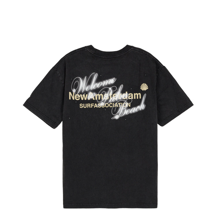 New Amsterdam Surf Association Welcome To Palmbeach Tee - L / Antracite
