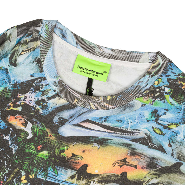 New Amsterdam Surf Association Dolphin Longsleeve - L / Aop - 3