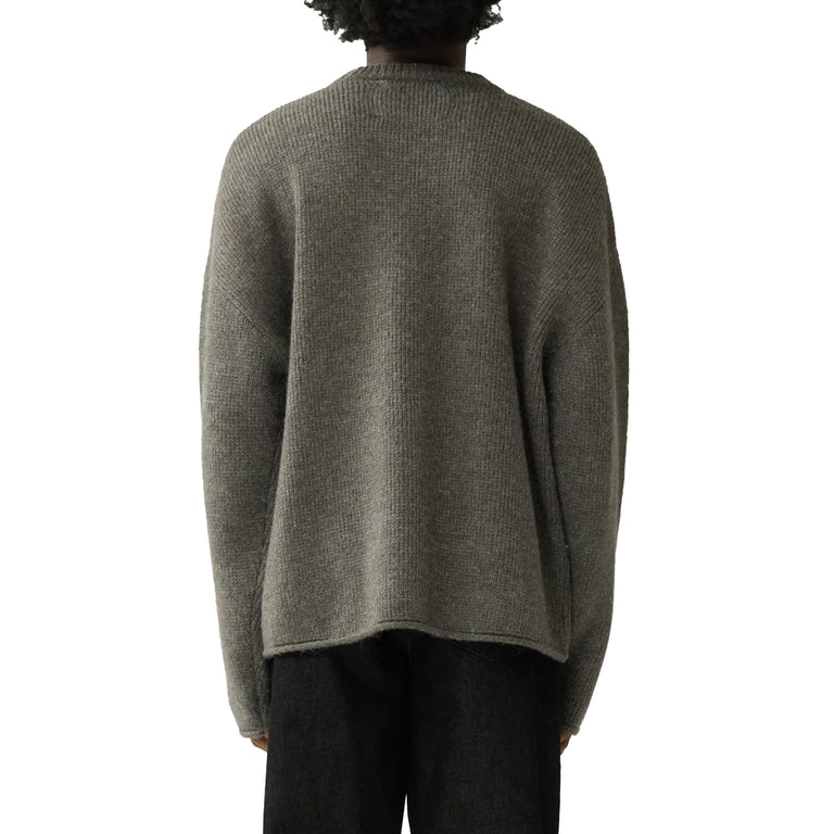 New Amsterdam Surf Association Tide Knit Pullover - S / Grey Melange - 4