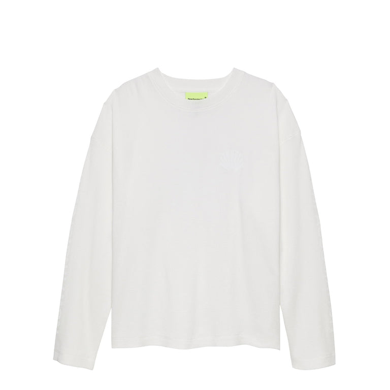 New Amsterdam Surf Association Logo Waffle Longsleeve - M / White - 1