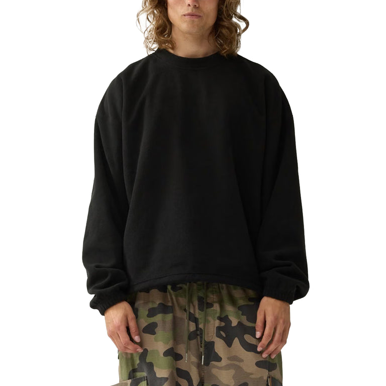 New Amsterdam Surf Association Fleece Crewneck - L / Black - 3