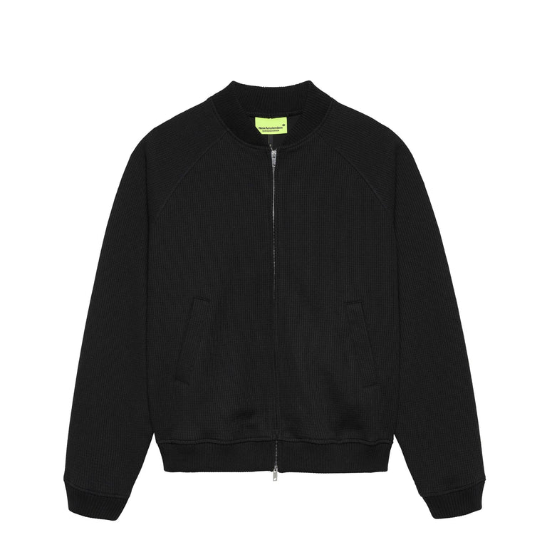 New Amsterdam Surf Association Waffle Zip Up - L / Black - 1