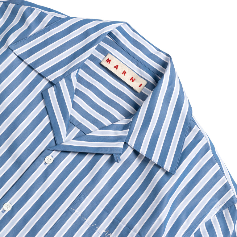 Marni Striped Organic Poplin Bowling Shirt