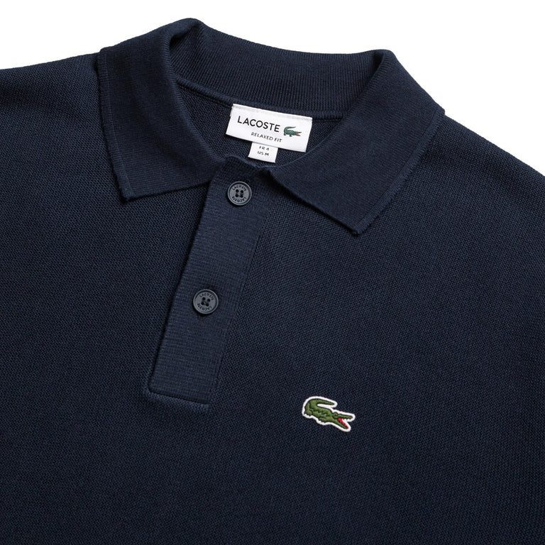 Lacoste Relaxed Fit Moss Stitch Cotton Polo